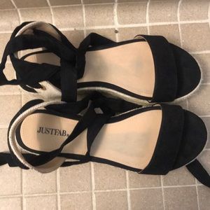 JustFab Shoes - Platform Espadrille Sandals JustFab Shoes - Platform Espadrille Sandals
